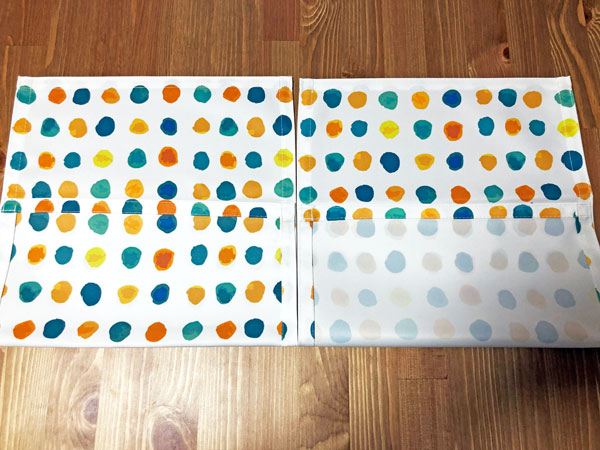 片面と染め抜き