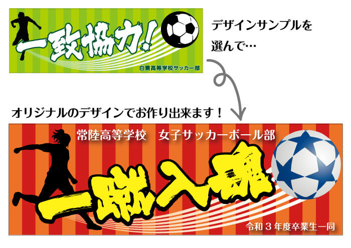 サッカーの横断幕 最適なサイズと人気の言葉29選 旗 幕ドットコムstaffブログ