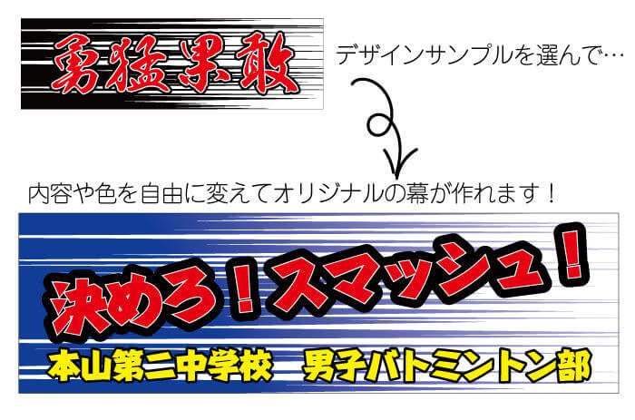 サンプルの変更例
