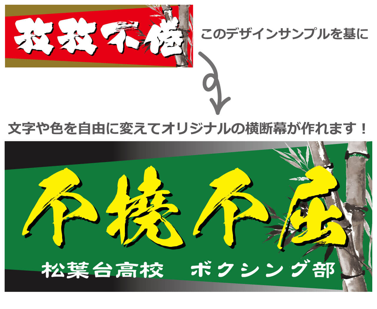 サンプルの変更例