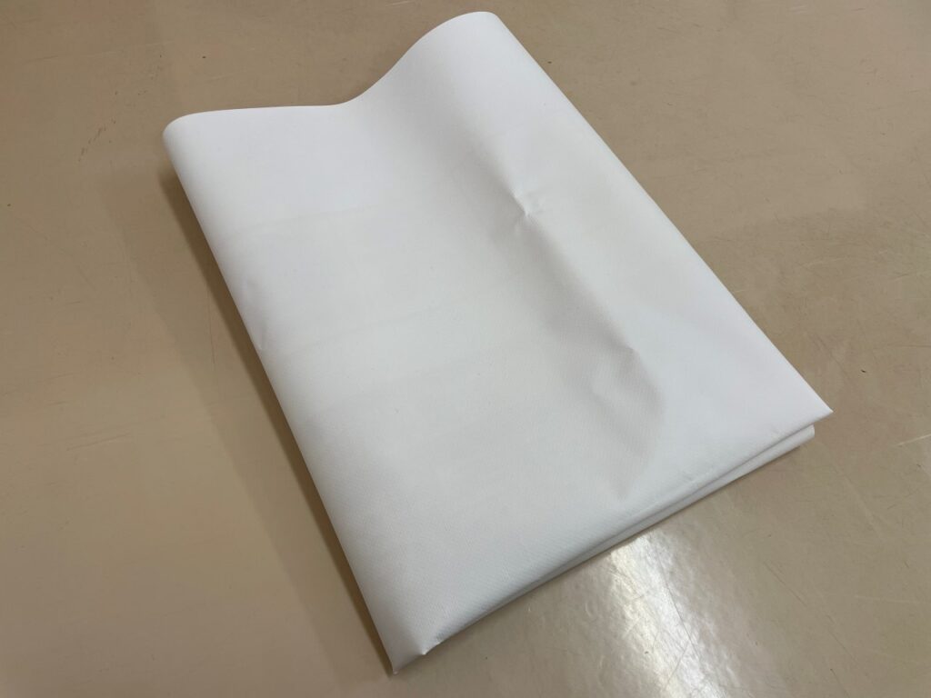 現場シートを折り畳んだ画像