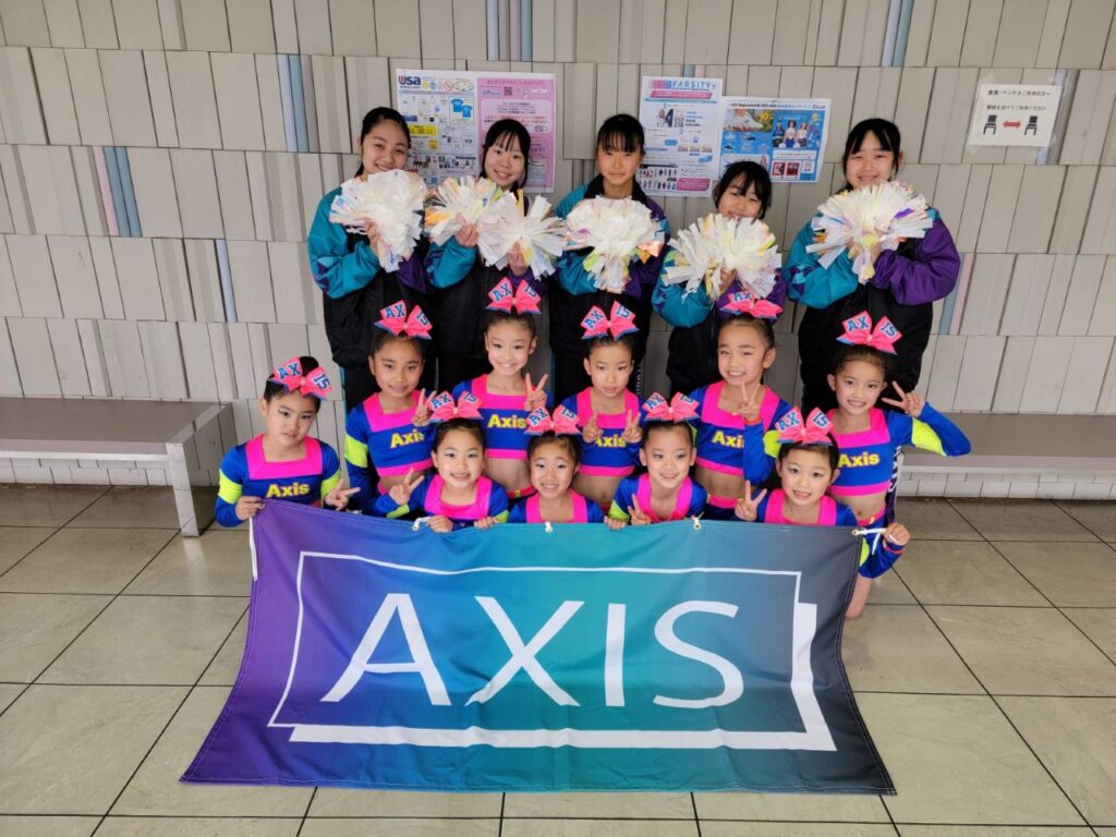 チアリーディングの横断幕