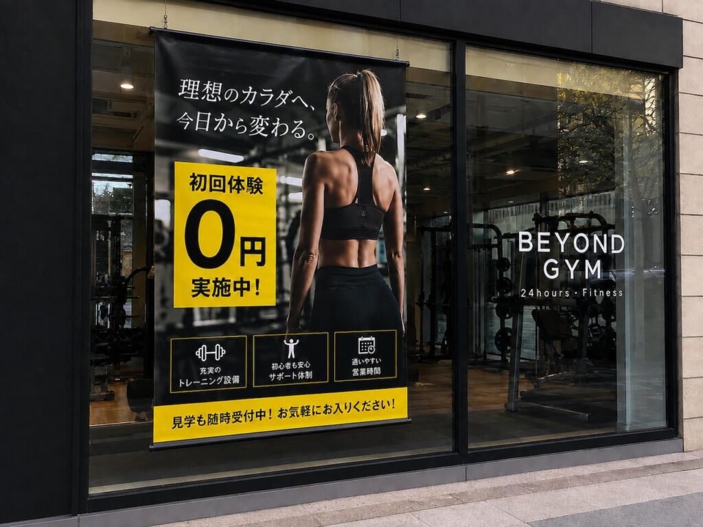 24時間フィットネスジムのタペストリー